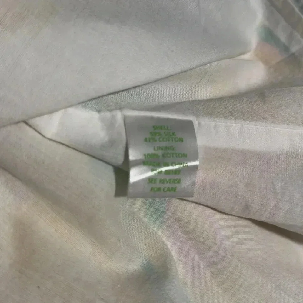 Lilly Pulitzer, pastel silk fit and flare waist tie dress six ￼